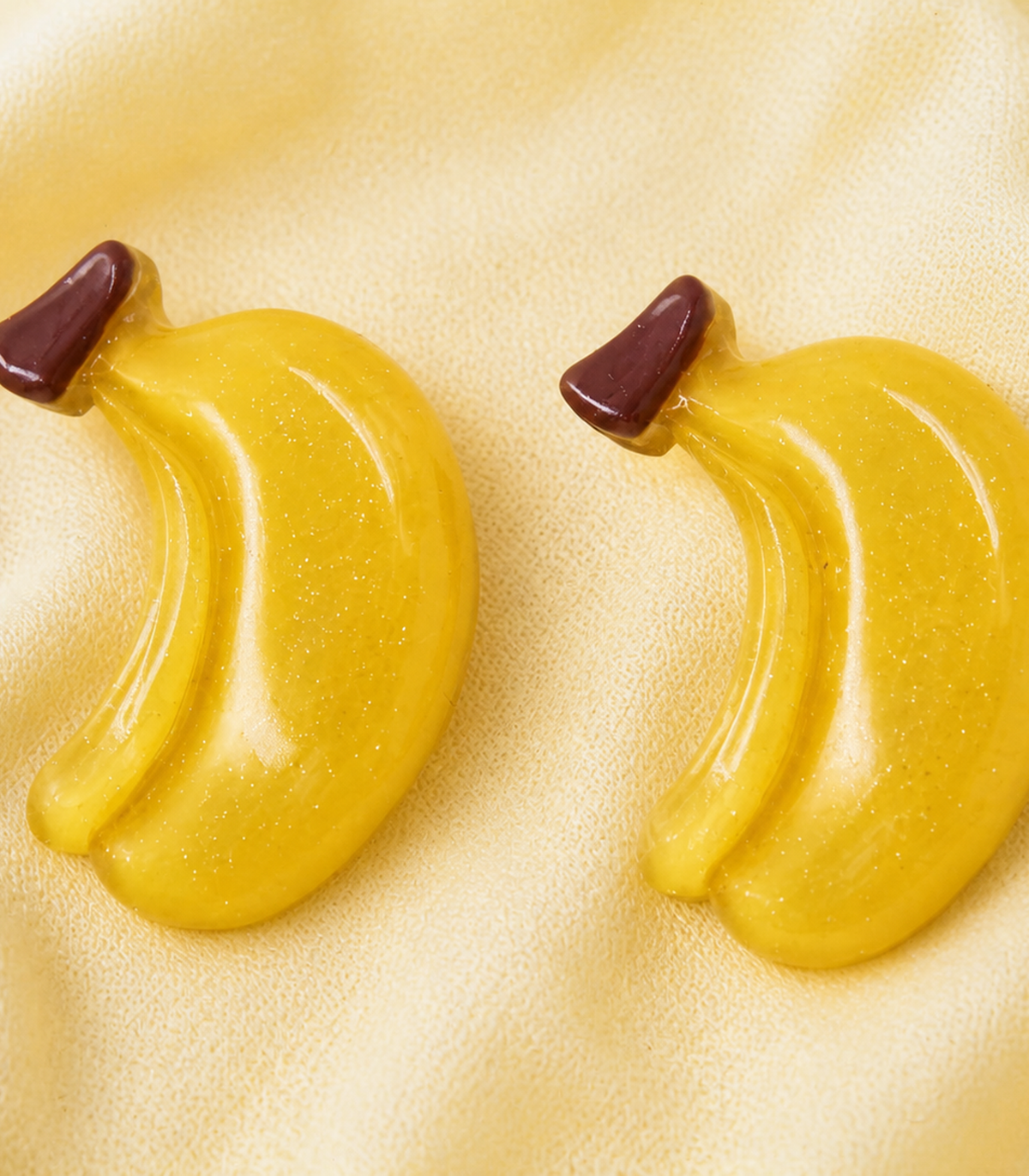 Banana Barrette Pair close-up view