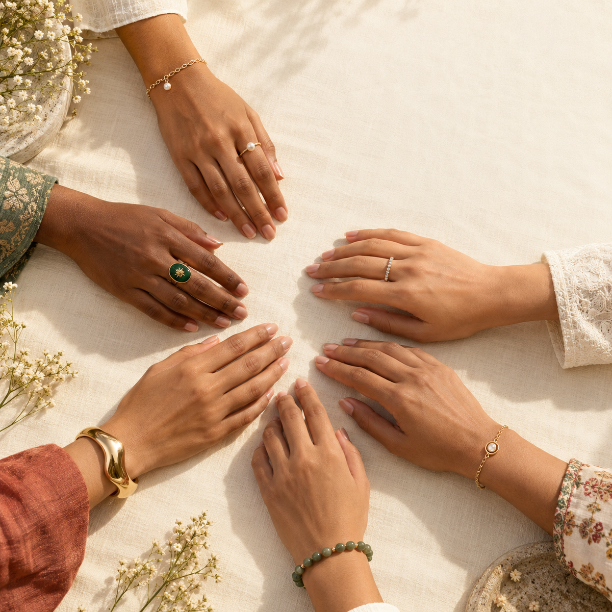 JIMIKI jewellery community hands