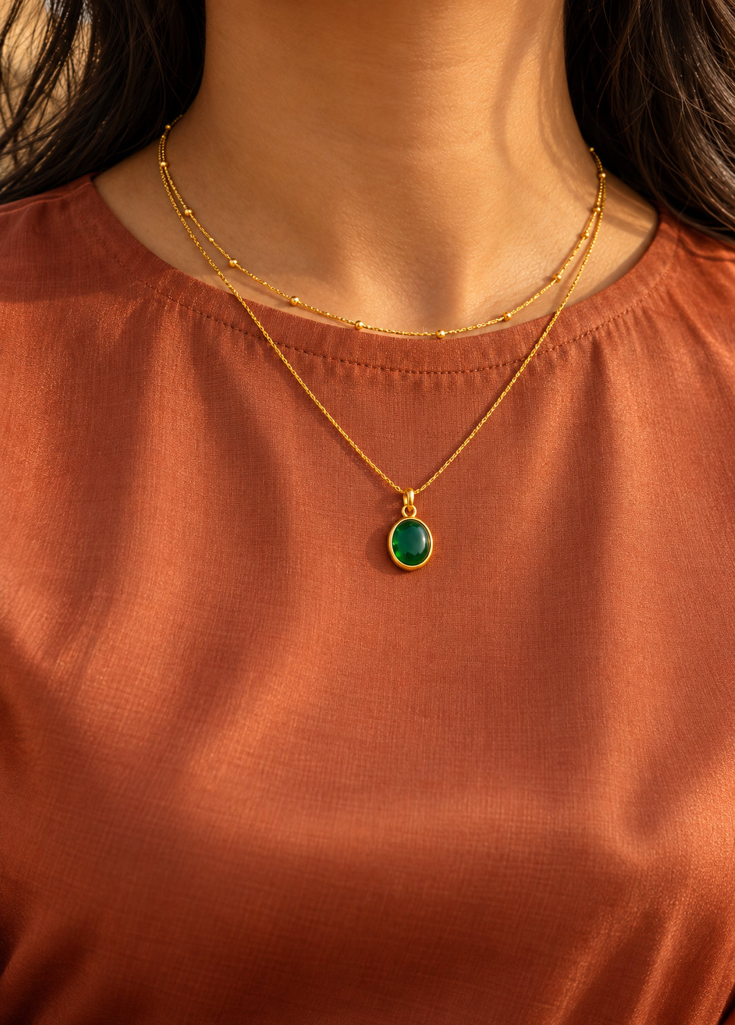 JIMIKI necklaces jewellery-focused editorial photograph